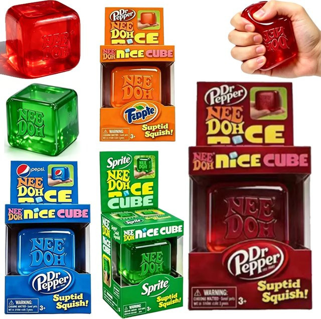 Schylling Quallen & Nice Cube, weiche quetschbare sensorische Fidget-Spielzeuge, multicolour - Bild 1
