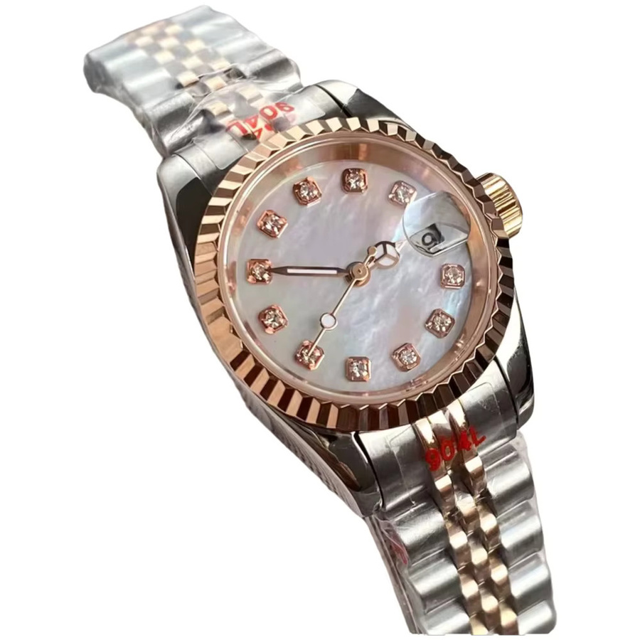 tandorio Armbanduhr Automatik, Edelstahl, Bicolor, 26 mm, Damen - Bild 2