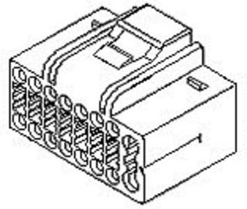 Molex Buchsengehäuse-Kabel mit 16 Polen 511281601 Bulk - Bild 1