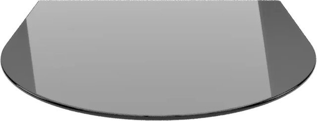 ECOfoxx Funkenschutzplatte aus Glas mit Rundbogen in Schwarz, B: 120 cm, T: 130 cm - Bild 1