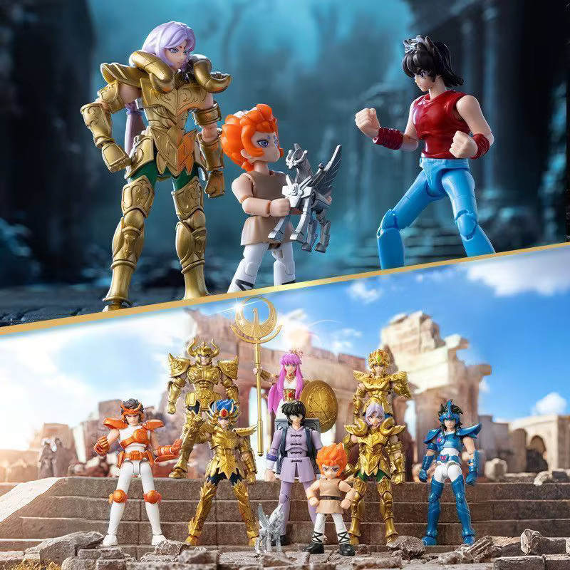 Blokees Saint Seiya Galaxy GV03 Version Athena Taurus Widder Leo Kiki Figur - Bild 5