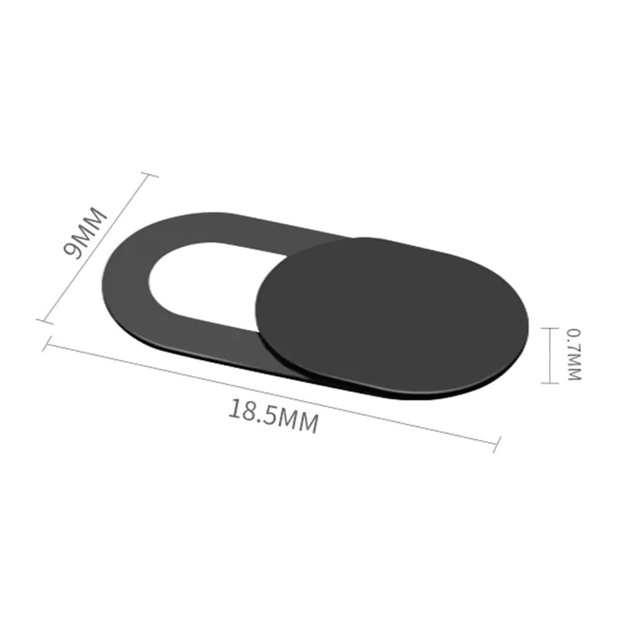 Universal Webcam Abdeckung mit Magnet-Slider aus Kunststoff in Schwarz für Laptop, iPad, PC und Macbook zum Schutz der Privatsphäre - Bild 6