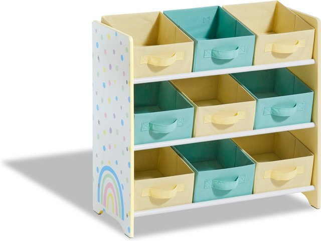 LIVARNO HOME Kinder Aufbewahrungsregal Regenbogen Multicolor/Weiß B/T/H: 65,0 x 30,0 x 62,0 cm - Bild 1