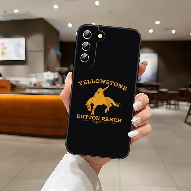 Handyhülle Yellowstone TV-Serie für Samsung Galaxy S24 Ultra S23 S22 S25 S20 FE S21 Plus A54 A34 A16 A53 in Schwarz - Bild 1
