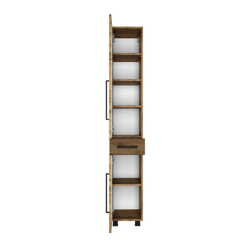 HELD MÖBEL Seitenschrank Luzern in Eiche Optik, Farbe Braun/Mehrfarbig, B/T/H: 30 x 35 x 180 cm - Bild 3
