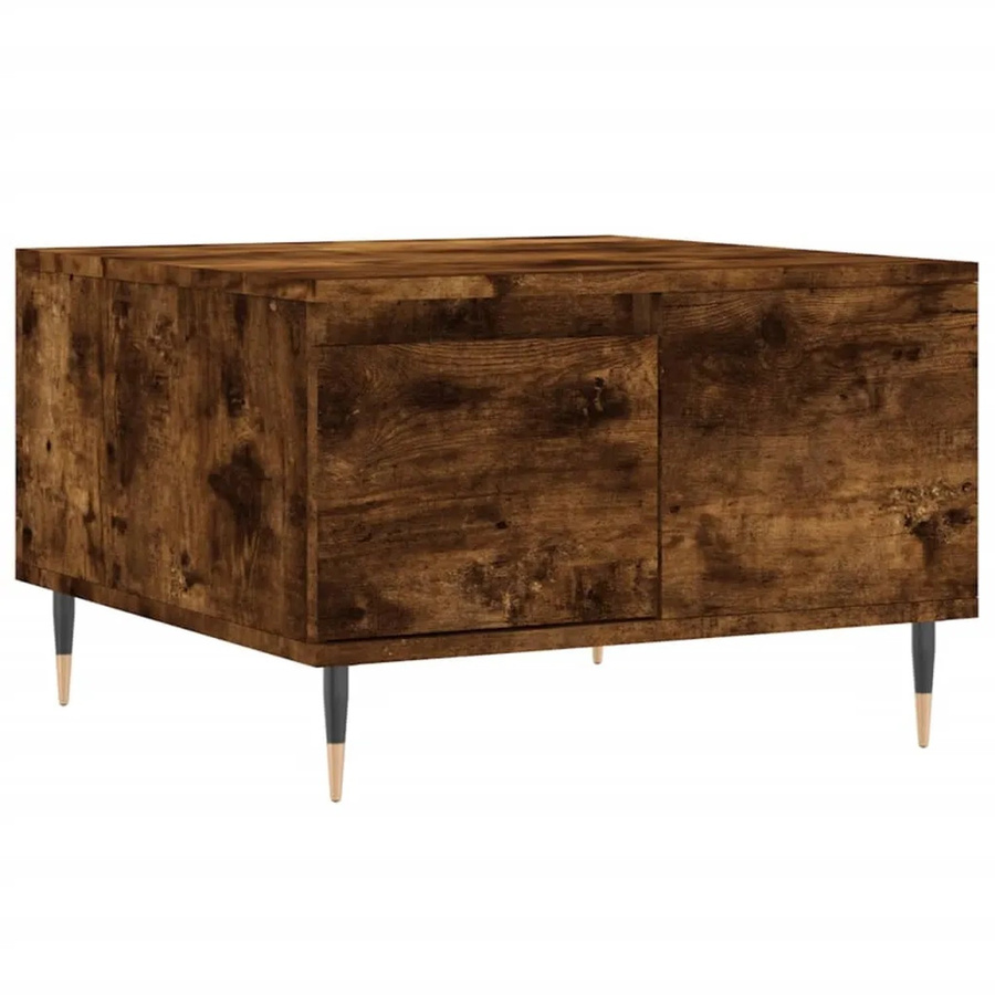 vidaXL Couchtisch Eiche Räuchereiche modern B/T/H: 55 x 55 x 36,5 cm - Bild 2