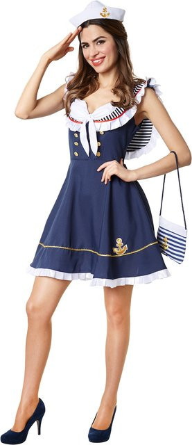 tectake Frauenkostüm Matrosenbraut, Textil - Bild 1
