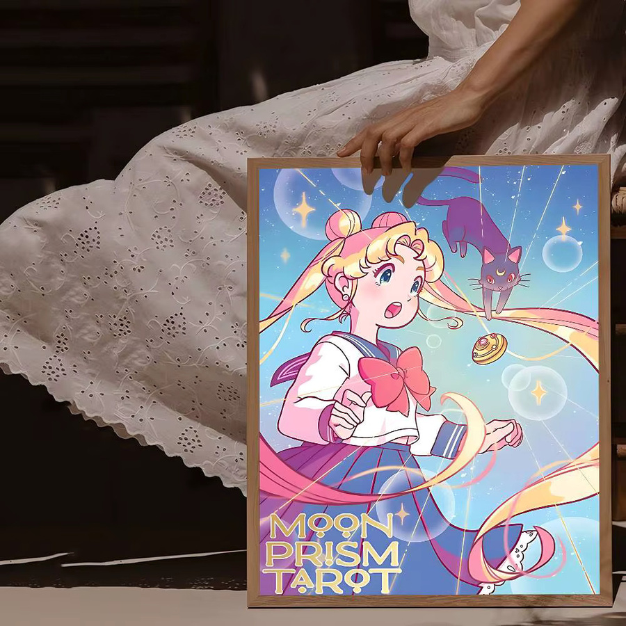 Vintage Sailor Moon Anime Poster Potdemiel im Portraitformat ohne Rahmen - Bild 3