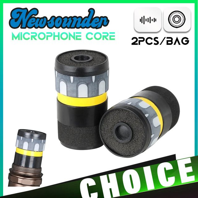 2er-Set dynamische Mikrofon-Kapseln als Ersatzteil für kabelgebundene Mikrofone BT58 UC SLX 2 SL4 in Schwarz - Bild 1
