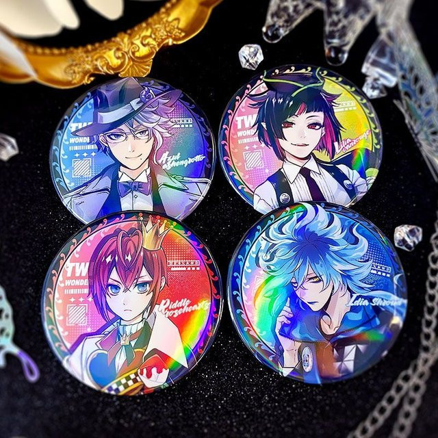 Disney Twisted-Wonderland Riddle Rosehearts Jack Howl Blechabzeichen - Bild 1