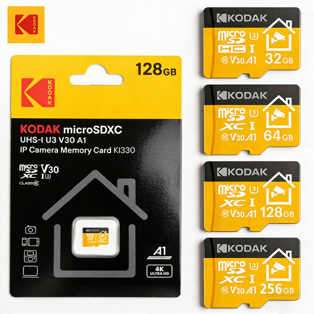Kodak MicroSD-Speicherkarte für Heimsicherheitsüberwachung, Mobiltelefone und Drohnen - Bild 1