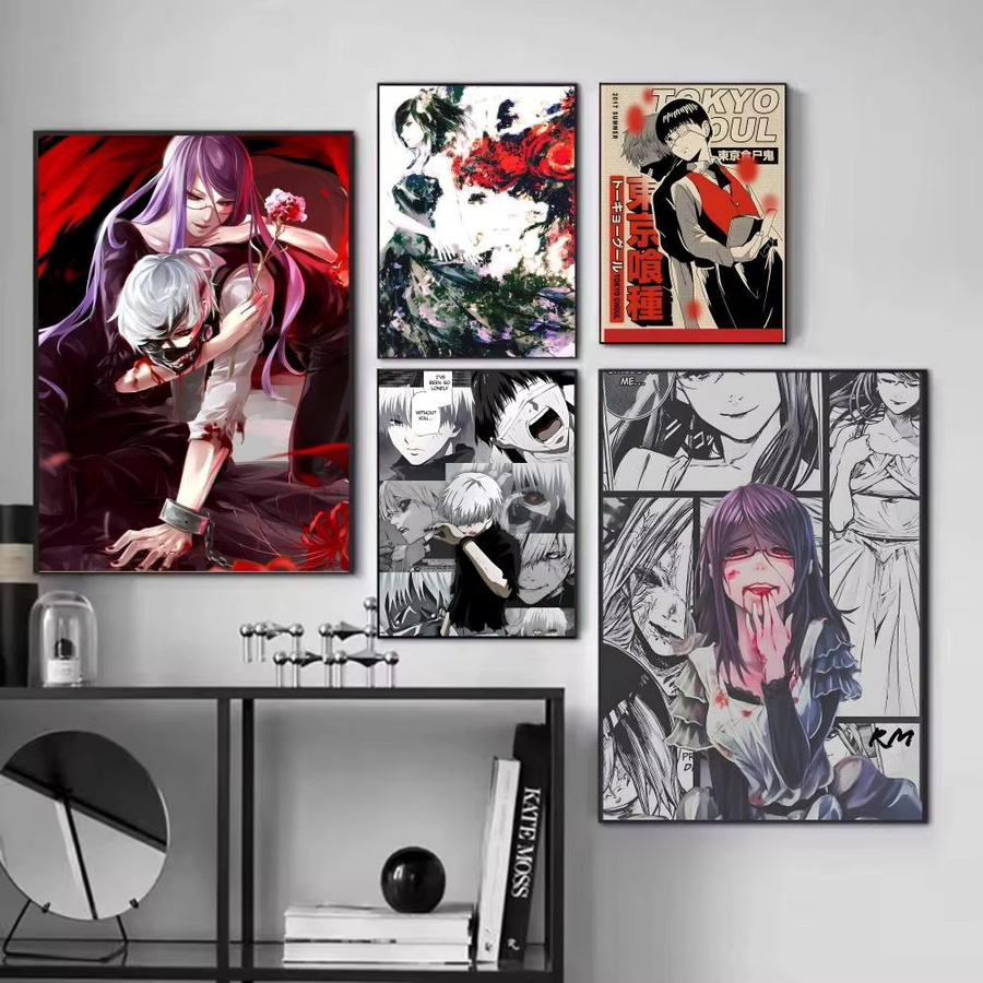 Tokyo Ghoul Manga-Poster von Bilibili, selbstklebender Papierdruck, mehrfarbig, rechteckig - Bild 2