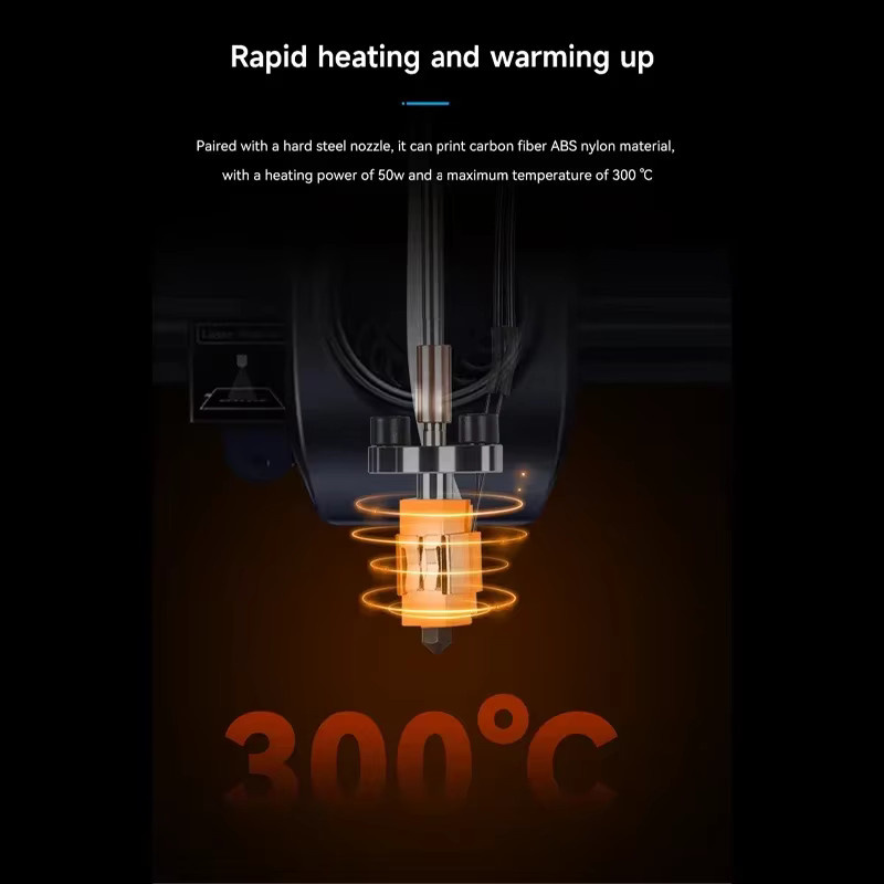 Creality Upgrade-Hotend mit keramischem Heizblock und austauschbarer Düse für K1C, K1 Max und K1 SE 3D-Drucker - Bild 2