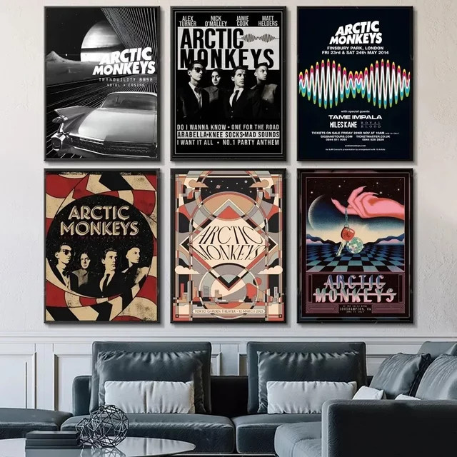 Arctic Monkeys Musikalbum Poster als Leinwandmalerei für deine Wohnzimmer Dekoration von Potdemiel - Bild 1
