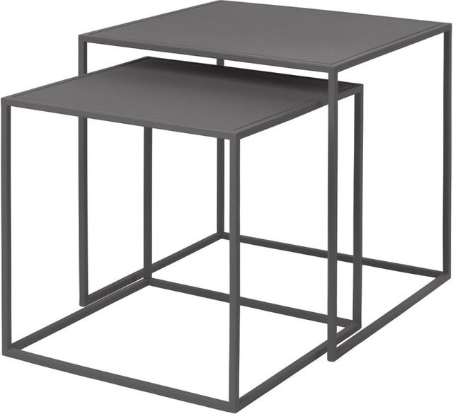 Blomus Beistelltisch Set FERA in Dunkelgrau, 2er Pack, quadratisch, B/T/H: 40 x 40 x 40 cm - Bild 1