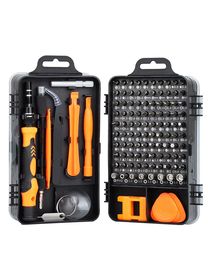 WOZOBUY 122 in 1 Magnetisches Präzisions-Schraubendreher-Set für Laptop und Computer-Reparatur, Grau - Bild 5