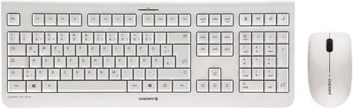 CHERRY DW 3000 Funk Tastatur und Maus Set, kabellos, QWERTZ Deutsch, Weiß/Grau - Bild 1