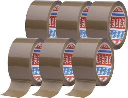 Tesa tesapack Verpackungsklebeband Braun, 6er Paket, Breite: 50 mm, Länge: 66 m pro Rolle - Bild 2