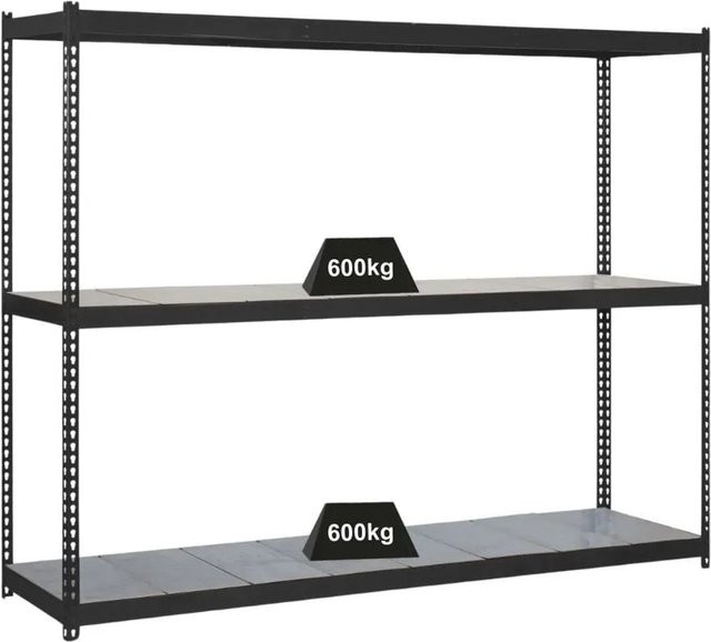 PROREGAL Schwerlastregal Metal Beast Three in Anthrazit, H x B x T: 200 x 210 x 45 cm, Fachlast 500 kg - Bild 1