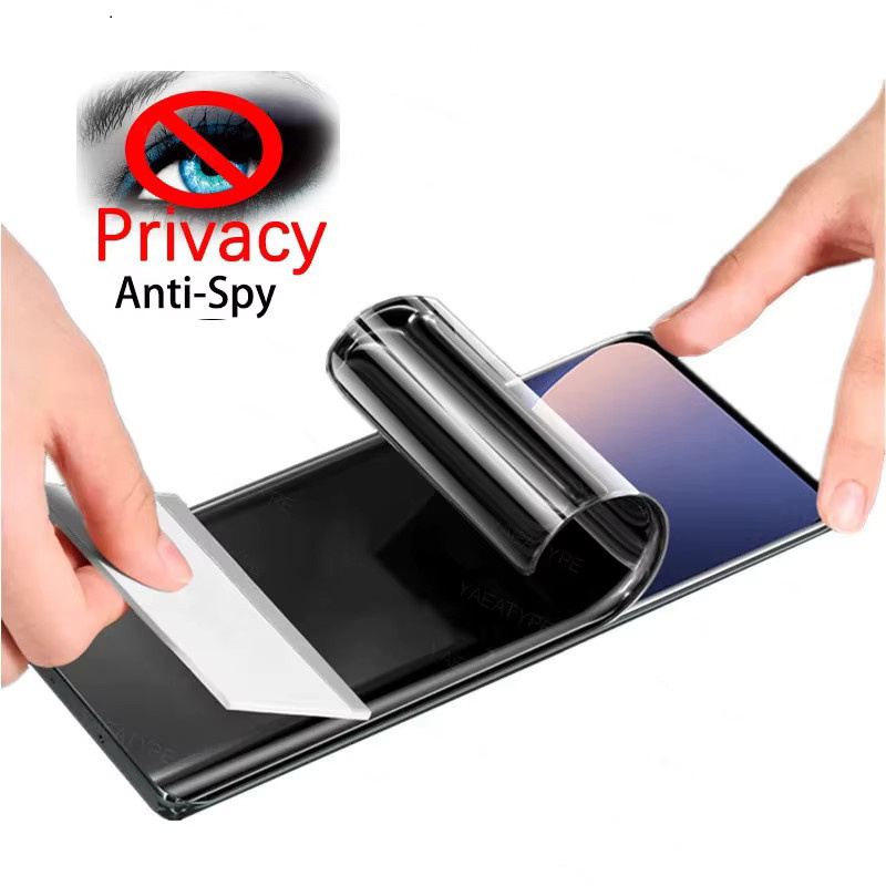 3er Pack Privatsphäre Hydrogel Displayschutzfolie für Xiaomi Redmi Note 14, Redmi Note 13 4G und Redmi Note 13 Pro 5G, transparent - Bild 6