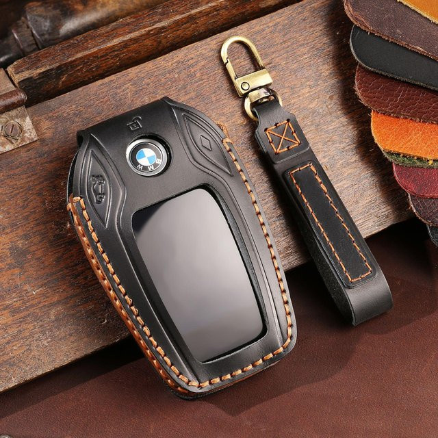Schutzhülle für BMW LCD Smart Key in Schwarz für 7er, 5er und X7 - Bild 1