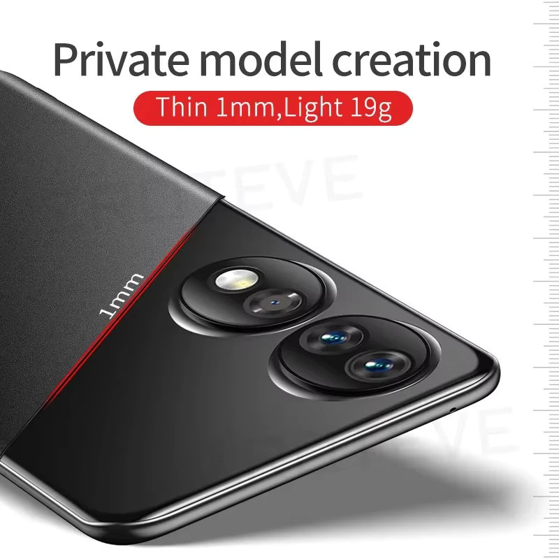 ZROTEVE Schutzhülle für vivo v40 v30 pro v30, ultra dünne harte PC Handyhülle mit mattem Finish, Schwarz - Bild 4