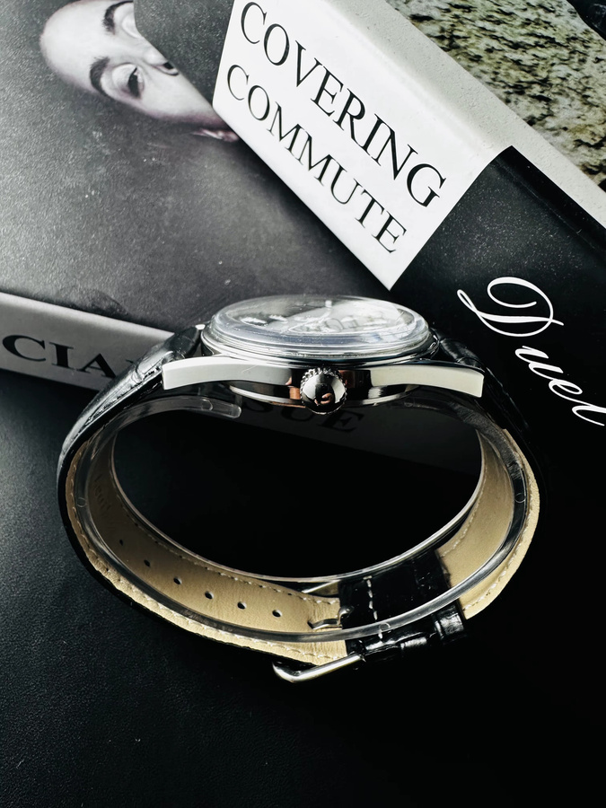 HEIMDALLR Armbanduhr, Handaufzug, Edelstahl, 38 mm, Herren, Schwarz - Bild 4