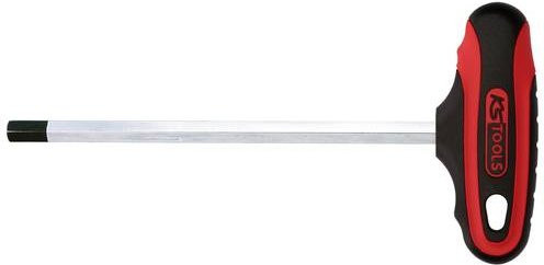KS Tools ERGOTORQUEplus T-Griff-Innensechskant-Schlüssel aus Stahl in Rot, Schlüsselweite: 8 mm - Bild 1