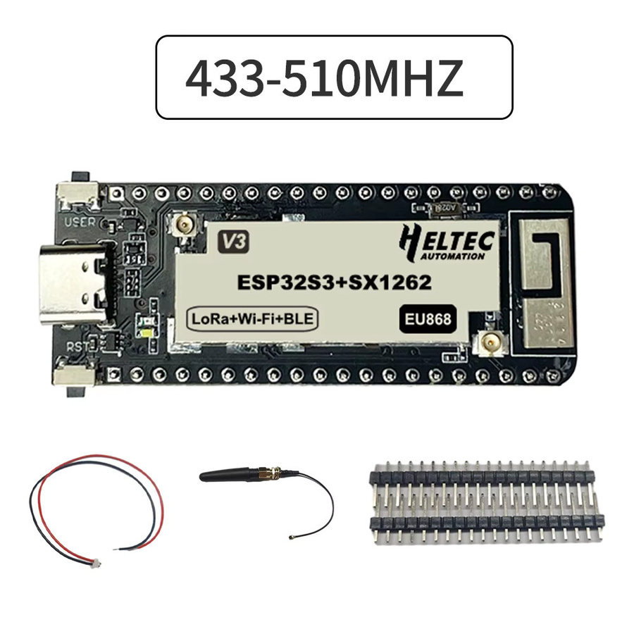 Wireless Stick Lite ESP32+LoRa V3 Entwicklungsboard mit USB-C Anschluss, 433-510 MHz/863-928 MHz, Schwarz - Bild 2
