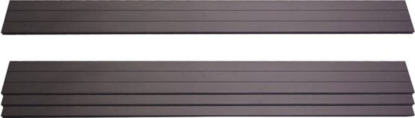 4er Set WPC Sichtschutzlatten Savoie von MCW in Anthrazit, Windschutz Bretter mit einer Länge von 180 cm