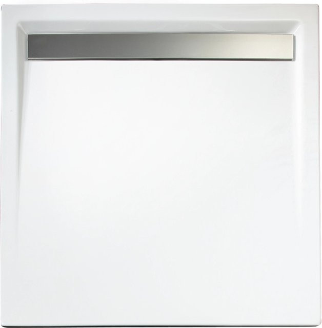 Schulte Duschwannen-Set Extraflach Quadrat in Alpinweiß, B/B: 100 x 100 cm - Bild 1