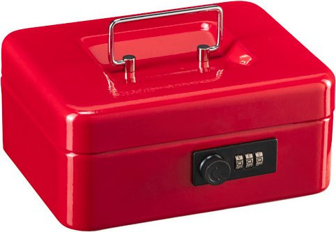 Burg-Wächter Geldkassette Money Code 5020 aus Stahl, rot, B/H/T: 20 x 9 x 16 cm - Bild 1