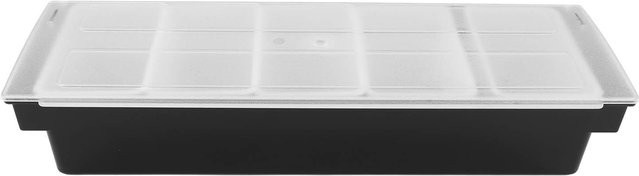 CosyHome Küchenwürzdose mit Deckel und 5 Fächern aus Kunststoff in Schwarz oder Transparent - Bild 1