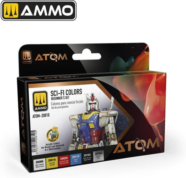 AMMO by MIG Jimenez ATOM Beginners Set: SCI-FI Colors, Einsteiger, Bunt / Mehrfarbig - Bild 1