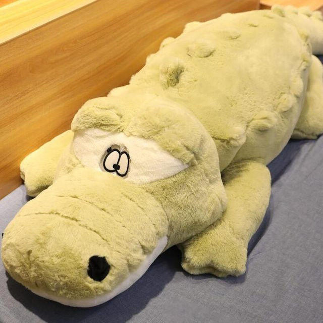 Binchi Fitness Krokodil Plüschkissen, Plüschkrokodil, weiches Kuscheltier, 1.2m, ab 14 Jahren - Bild 1
