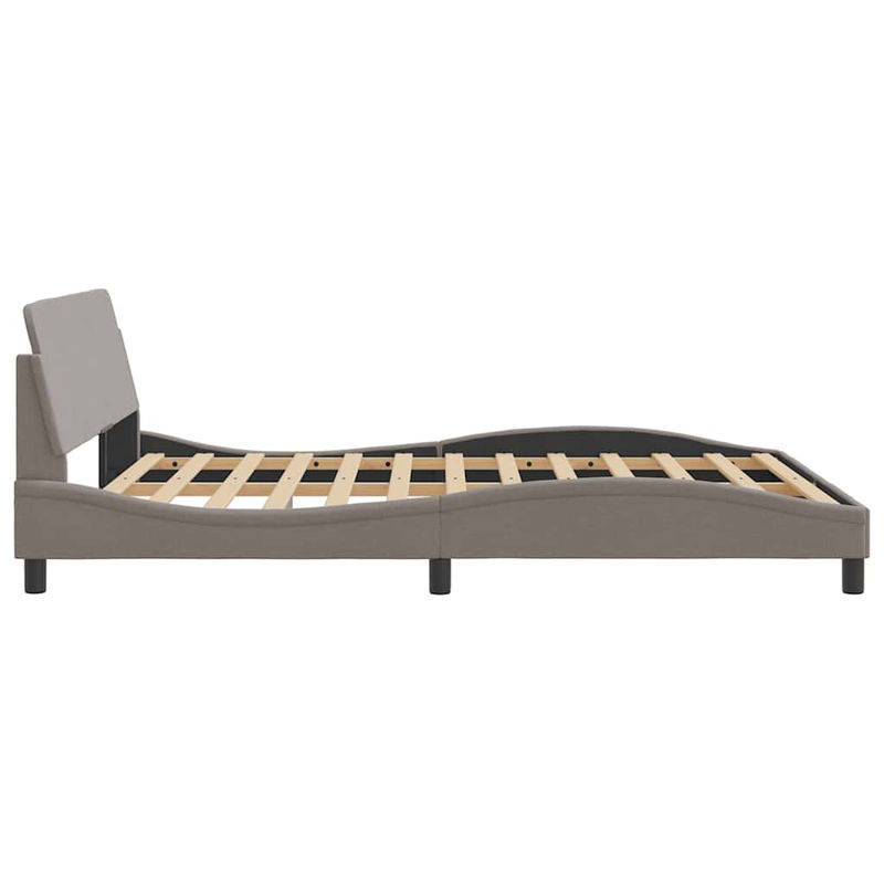 Vidaxl Polsterbett Modern in Taupe Meliert, Stoffbezogen, B/T/H: 160 x 200 cm - Bild 3