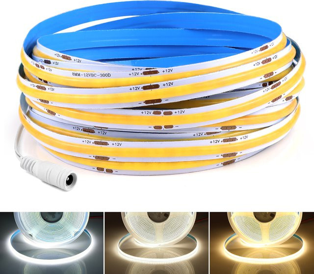 MALITAI COB LED-Streifen Licht Linear dimmbar 5M FCOB 320LEDs/M Flexibles LED-Band für Raumdekoration - Bild 1