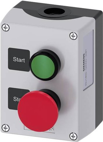 Siemens Gehäuse für Befehlsgeräte aus Kunststoff in Grau, Grün, Rot und Schwarz - Bild 1
