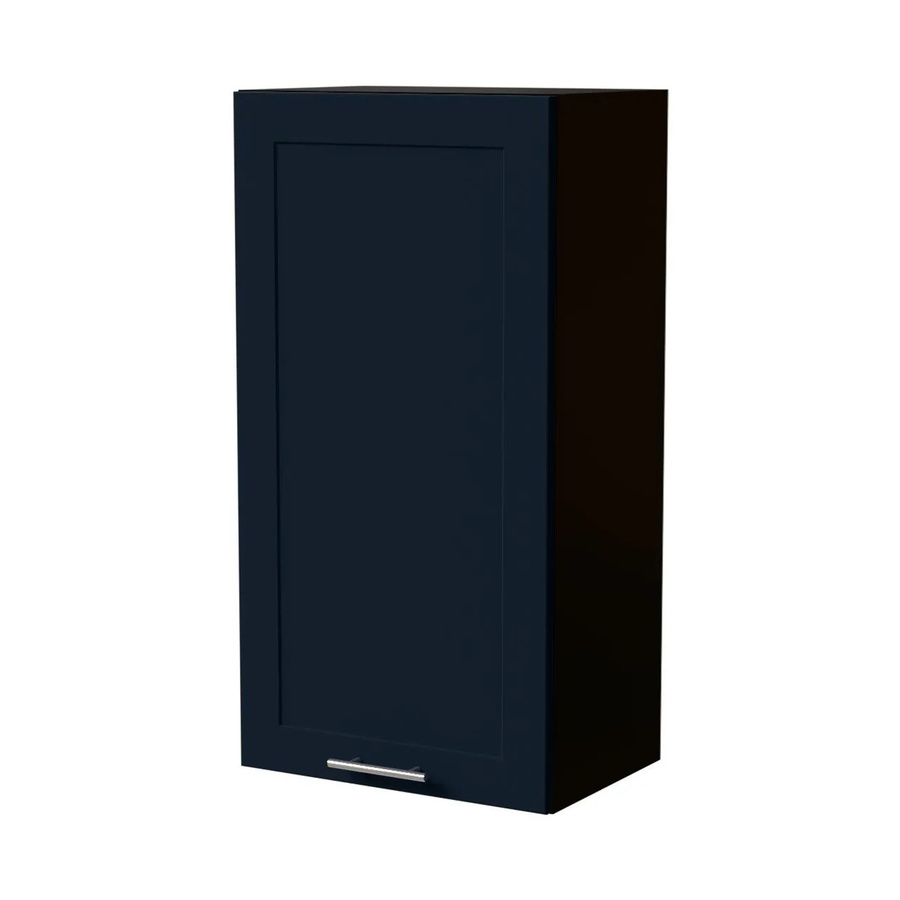 Feldmann-Wohnen Hängeschrank Oslo W4/50 in Schwarz und Indigo Matt, B/T/H: 50 x 32,5 x 96 cm - Bild 2