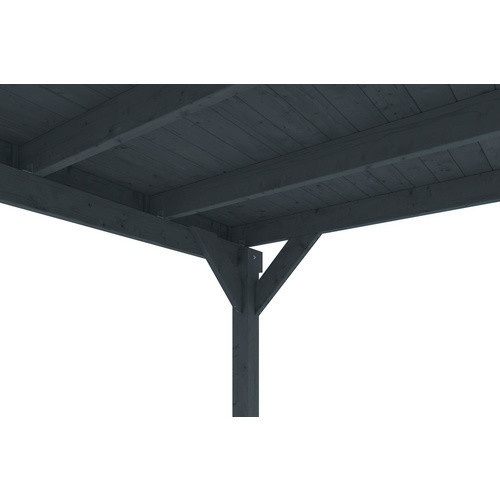 SKANHOLZ Carport Friesland aus Fichte mit EPDM-Flachdach in Anthrazit und Schwarz, B: 546 cm, T: 555 cm - Bild 2
