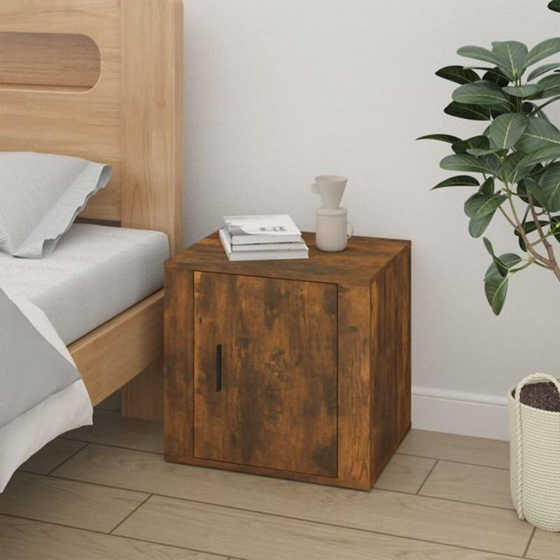 Nachttisch Vidaxl in Räuchereiche, Braun, B/T/H: 50 x 39 x 47 cm - Bild 1