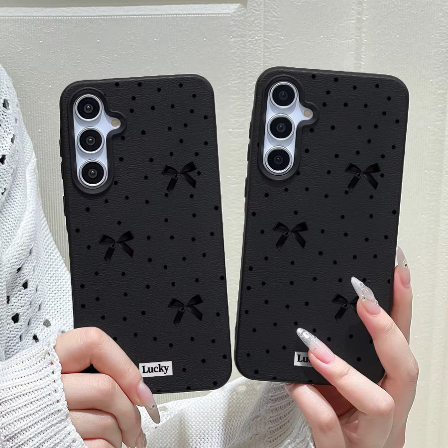 INS Schleifenknoten Lederhülle für Samsung Galaxy Serie in Pink - Bild 4