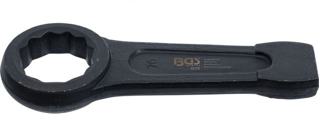 BGS Schlag-Ringschlüssel aus Chrom-Vanadium in Schwarz, SW 70 mm - Bild 2