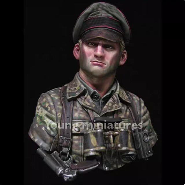 ZKBOZK Offiziere, Resin-Modellfigur, Büste, Militär, unmontierter und unbemalter Bausatz - Bild 1