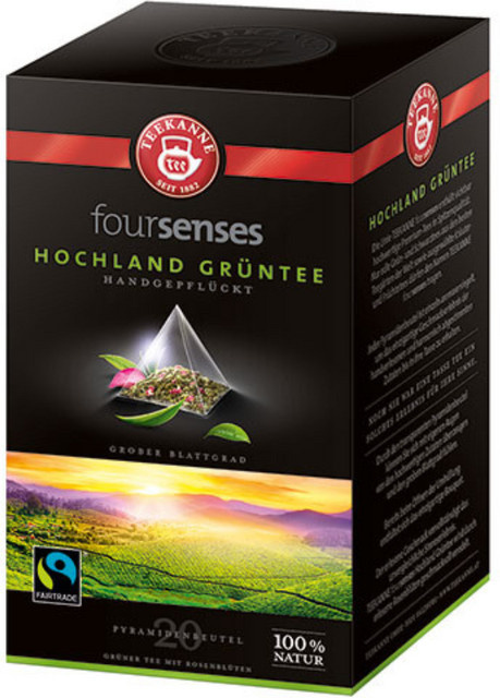 Teekanne Foursenses Grüner Tee Rosenblüten, Teebeutel, 20 Stück - Bild 1