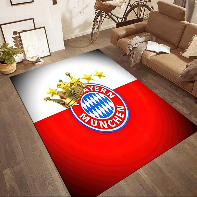 LivSpaceVibe FC Bayern München Siegerplatz Teppich, rot, B x T: 150 x 100 cm - Bild 1