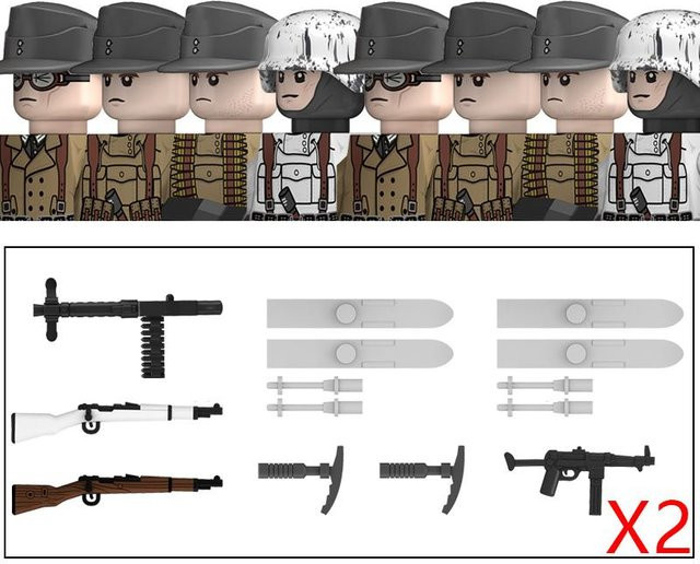 Yiran Toy Militär WW2 Bausteine Set mit Soldaten und Panzern - Bild 1