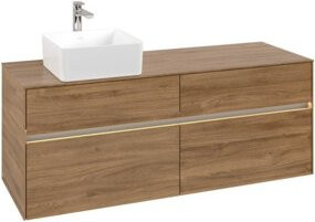 V&B Waschtischunterschrank Collaro mit LED-Beleuchtung, B/T/H: 140 x 54,8 x 50 cm - Bild 1