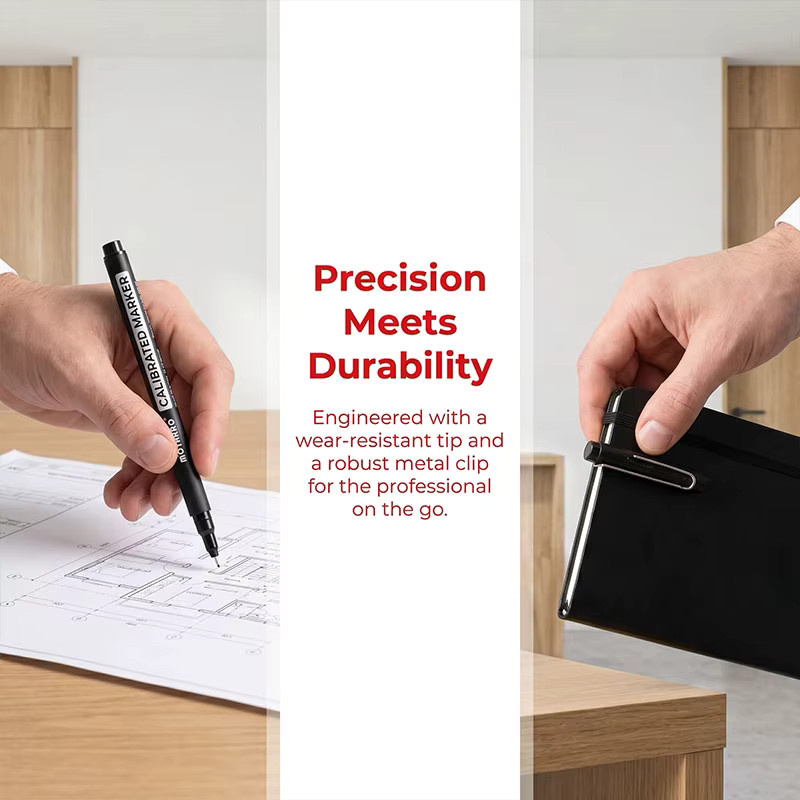MOTARRO Fineliner ultrafeiner technischer Stift in Schwarz, 0,1 mm wasserfester Liner für Kunstzeichnen, Manga und Ingenieurwesen - Bild 4