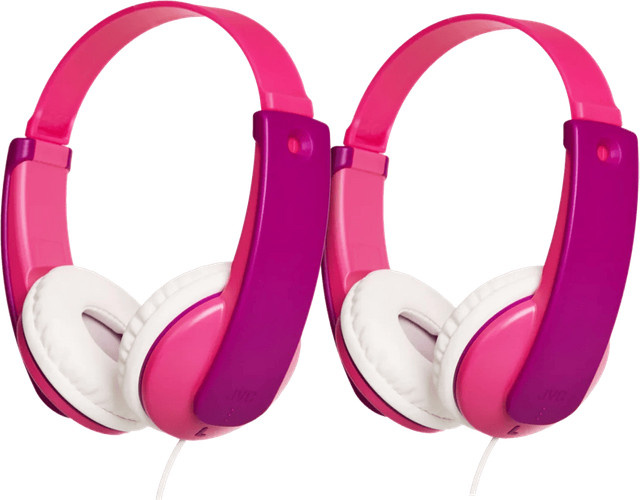 JVC HA-KD7 On-Ear Kopfhörer Doppelpack in Pink - Bild 1